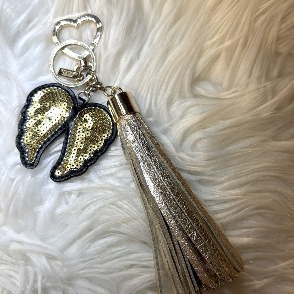 Victoria Secret Angel bag charm gold